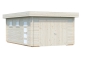 Preview: Palmako Holzgarage Rasmus 19m² mit Doppeltor.