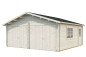 Preview: Holzgarage Roger 28,4m² mit Doppeltoren aus Holz