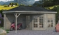 Preview: Gartenhaus Melanie 7,0+8,1 m² in grau.