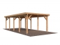 Preview: Carport Karl 23,1 m² in braun.