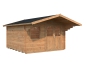 Preview: Gartenhaus Sally 12,3m² in braun.