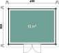 Preview: Grundriss Gartenhaus Metz-B / Maite 4030 28.