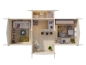 Preview: Innenansicht Holzhaus Anna 26,8 m².