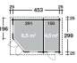 Preview: Grundriss Gartenhaus Anna / 2-Raum ohne Terrasse.