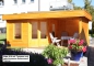 Preview: 5-Eck Gartenhaus Maja 40-A mit überdachter Terrasse und imprägniertem Fußboden.
