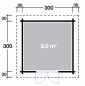 Preview: Gartenhaus Bornholm 40-B / Birte 3030 40