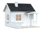 Preview: Spielhaus Otto in weiß lackiert.