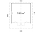 Preview: Grundriss Helena mit 24,6m² Fläche.