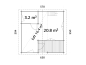 Preview: Blockhaus Emily 40,1+5,2 m² mit Schlafboden