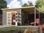Preview: Gartenhaus Venlo C / mit Seitendach