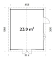 Preview: Das Gartenhaus Irene 2 von Plamako besteht aus 44 mm Blockbohlen mit doppelter Nut und Feder.