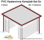 Preview: Dachrinne Viereckdach-Set 60m² bis 7,00m