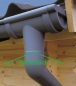 Preview: PVC Kunststoff Dachrinnen Komplett Set für Satteldächer - für 2 Seiten  bis 4,20 m Dachlänge