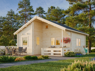 Blockhaus Emily 40,1+5,2 m² mit Schlafboden