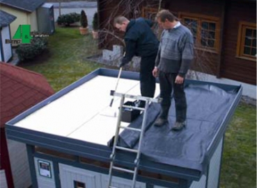 EPDM Dachfolien Set inkl. Kleber 6,10 x 3,25 m - Set 89