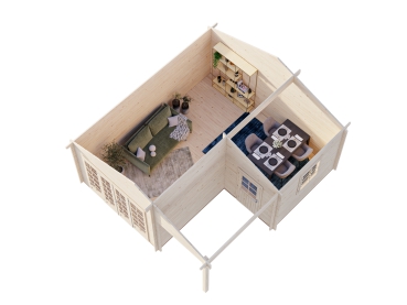 Preview: Gartenhaus Irene 21,9 + 5,2m²