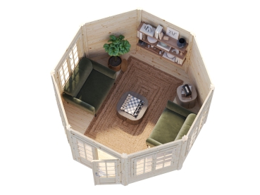 Preview: 3-D Ansicht vom Pavillon Veronica 9,2m² .