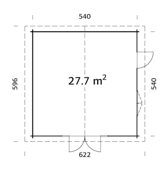 Gartenhaus Irene 27,7m²