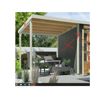 Das Schleppdach B-Ware.