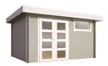 Gerätehaus/Gartenhaus Levke 3729 40 - hellgrau