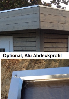 Alu-Abdeckprofil als Option