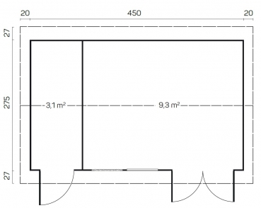 Grundriss Karina 40-Iso