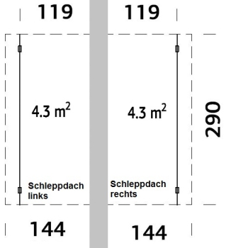 Schleppdach-P