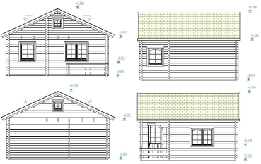 Blockhaus Emily 40,1+5,2 m² mit Schlafboden