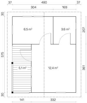 Blockhaus Falun 70-A