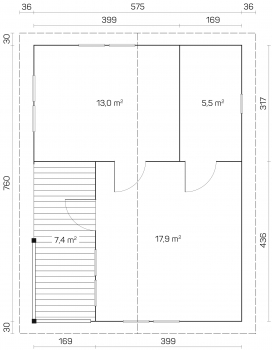 Blockhaus Falun 70-C