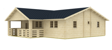 Gartenhaus Petro mit Einzeltür, Fenster und 0,90 m Vordach.