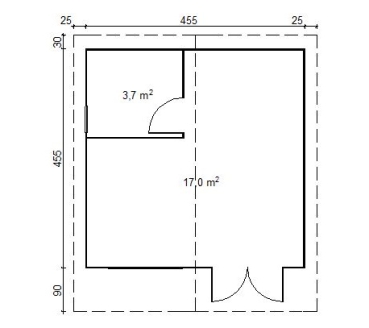 Preview: Grundriss Gartenhaus Ramsi.