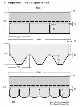 Bitumenschindeln - Biberschwanz - Set Nr. 1 (3 qm)