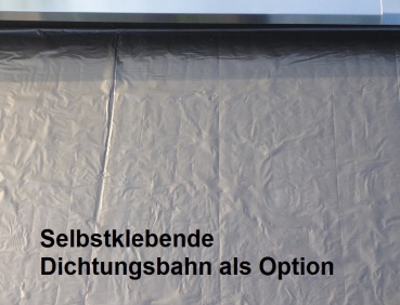 Dichtungsbahn als Option