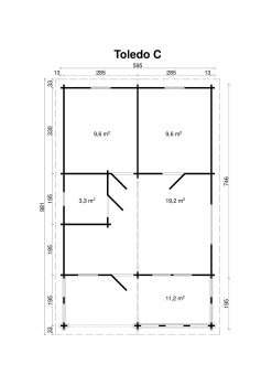 Grundriss Ferienhaus Toledo 70-C.