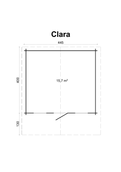 Preview: Gartenhaus Clara 28