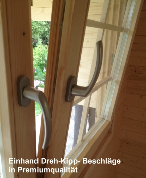 Dreh-Kipp-Fenster mit 3-18-3mm Verglasung.