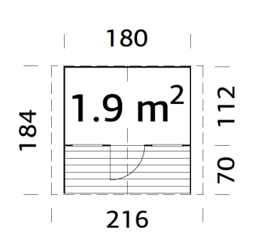 Spielhaus Felix 1,9m²