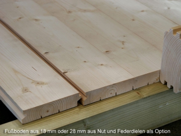 28 mm Holzboden als Option.