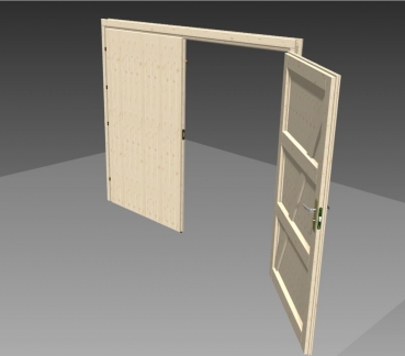 Doppel-Holzgarage Kotka-40-Iso