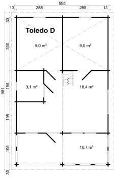 Blockhaus Toledo 70-D