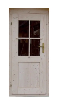 Gartenhaus Einzeltür Standard gerade zum Selbsteinbau.