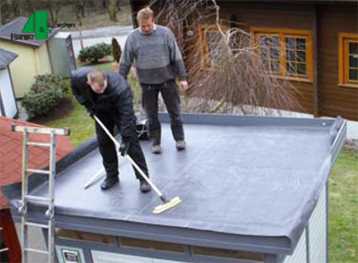 1220 cm EPDM-Dacheindeckung 1,14mm Carport Dach Folie Dachfolie Garage Begrünung 