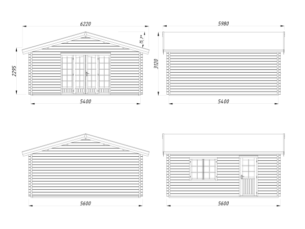 Gartenhaus Irene 27,7m²