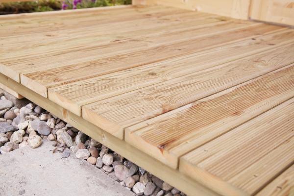 Gartenhaus Maja 40-A+Terrasse 2,50-3,50 m