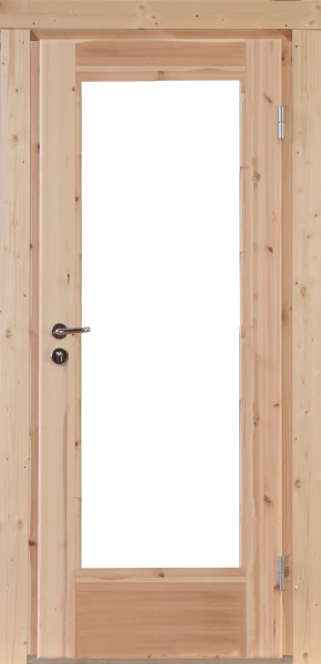 Lils mit abgeschraubten Fenstersprossen für eine moderne Optik.