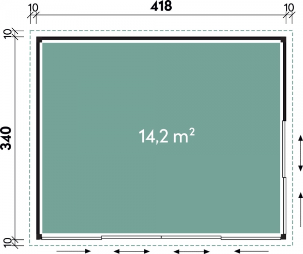 Grundriss vom Starla 4234 44.