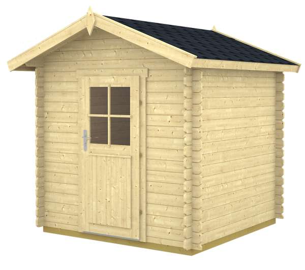 Gerätehaus, Abstellschuppen Modell Betty 28 mit Einzeltür.