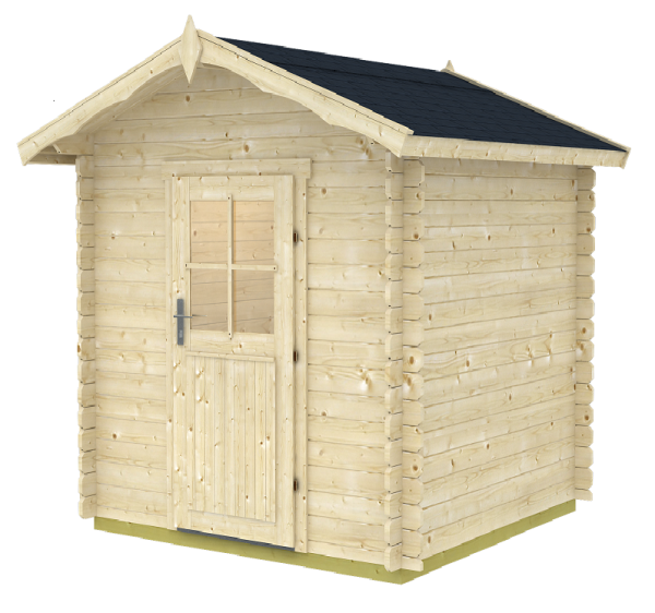 Gerätehaus, Abstellschuppen Modell Betty 28 mit Einzeltür.