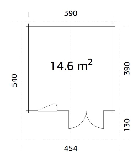 Gartenhaus Britta 14,6m²